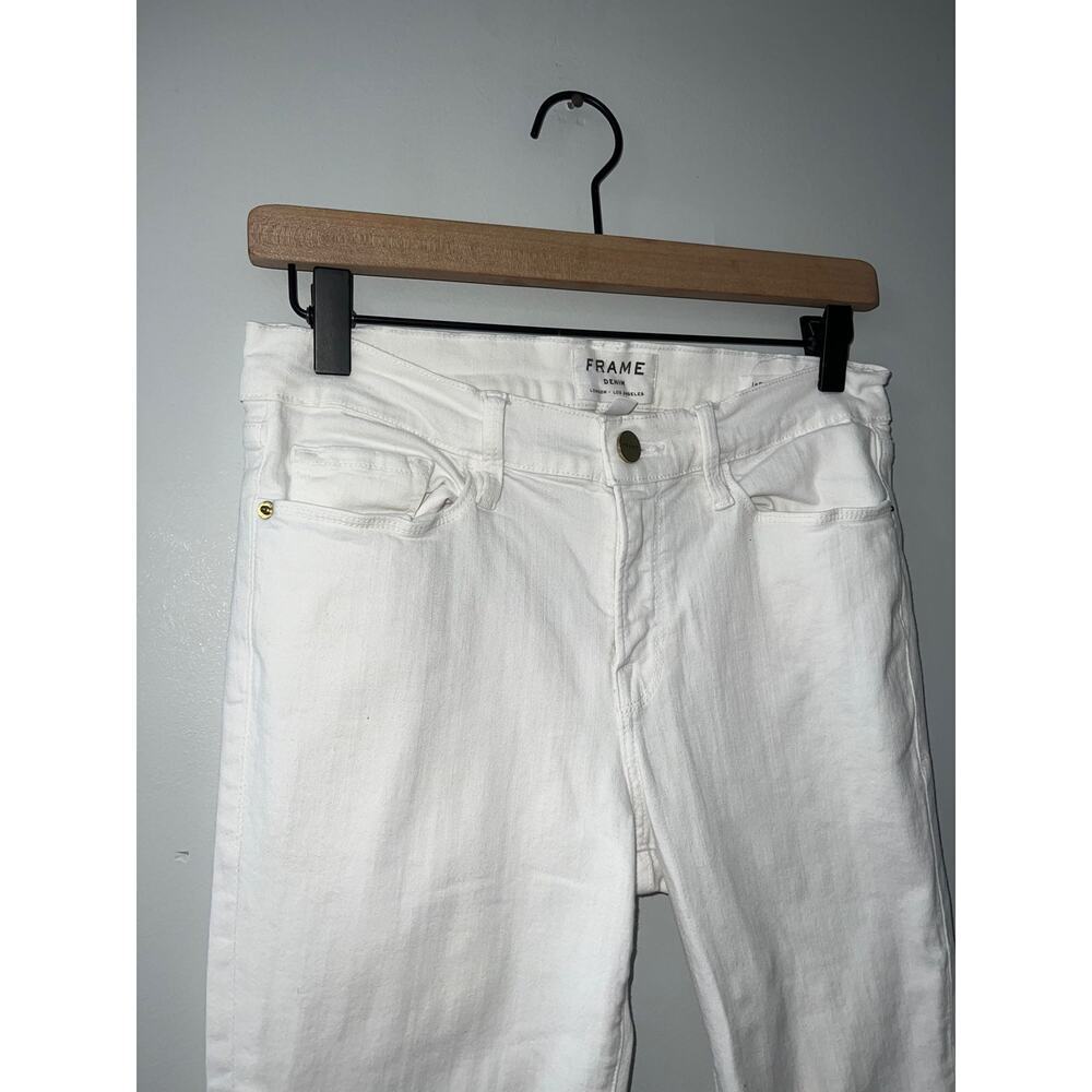 FRAME Le Skinny de Jeanne Skinny Leg Jeans in Blanc $184 Style COL403 Size 30 - Picture 5 of 10